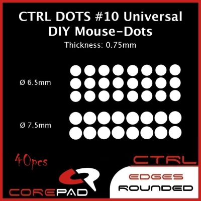 Corepad Skatez DOTS AIR CTRL #10 10 Universal DIY Dot GHOSTGLIDES Edgerunner VORTEX CYCLONE PlastiX X-Raypad Jade Obsidian PRO Esports Tiger ICE